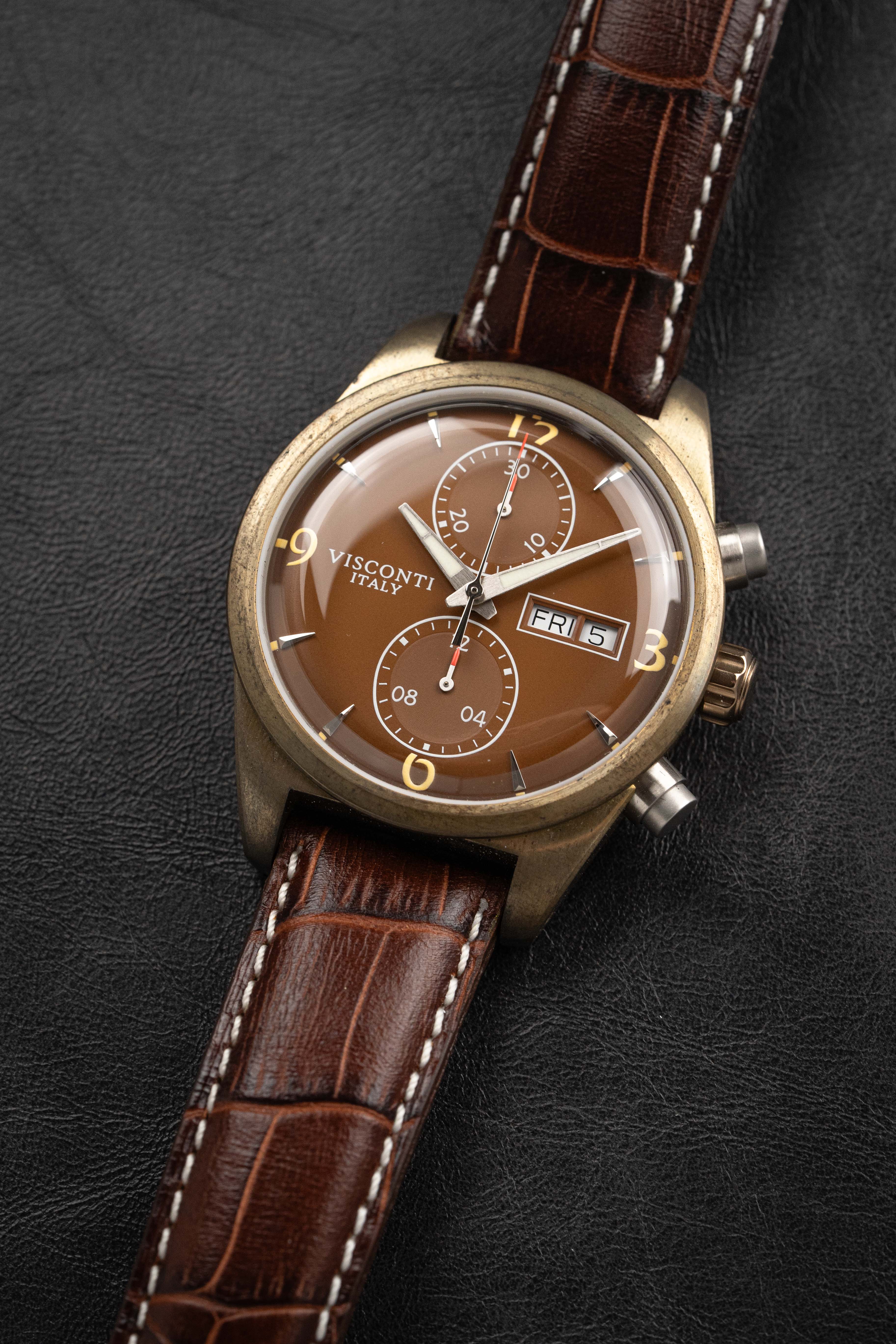 Visconti Watch Roma 60s Bronze 42mm
