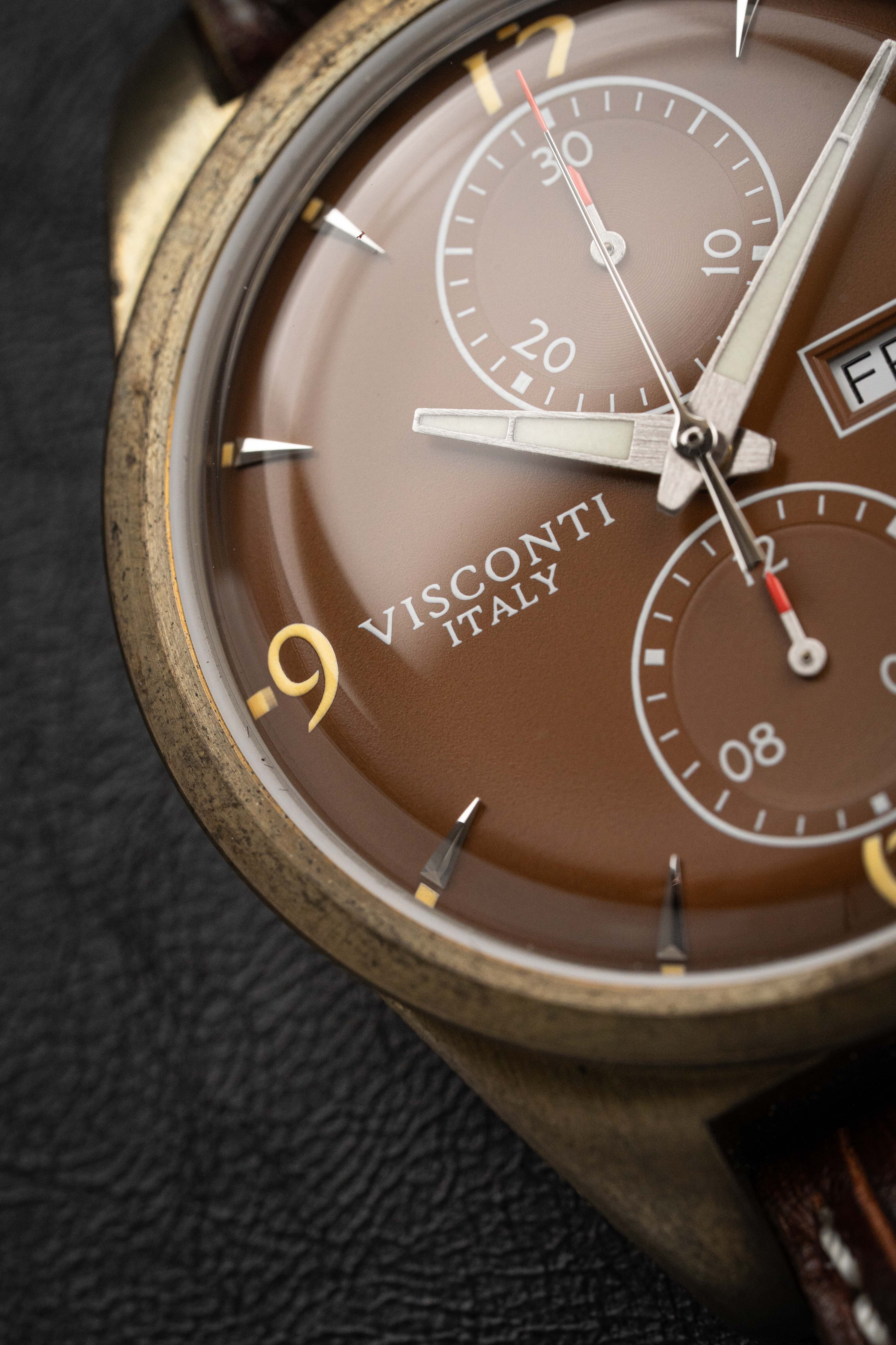 Visconti Watch Roma 60s Bronze 42mm