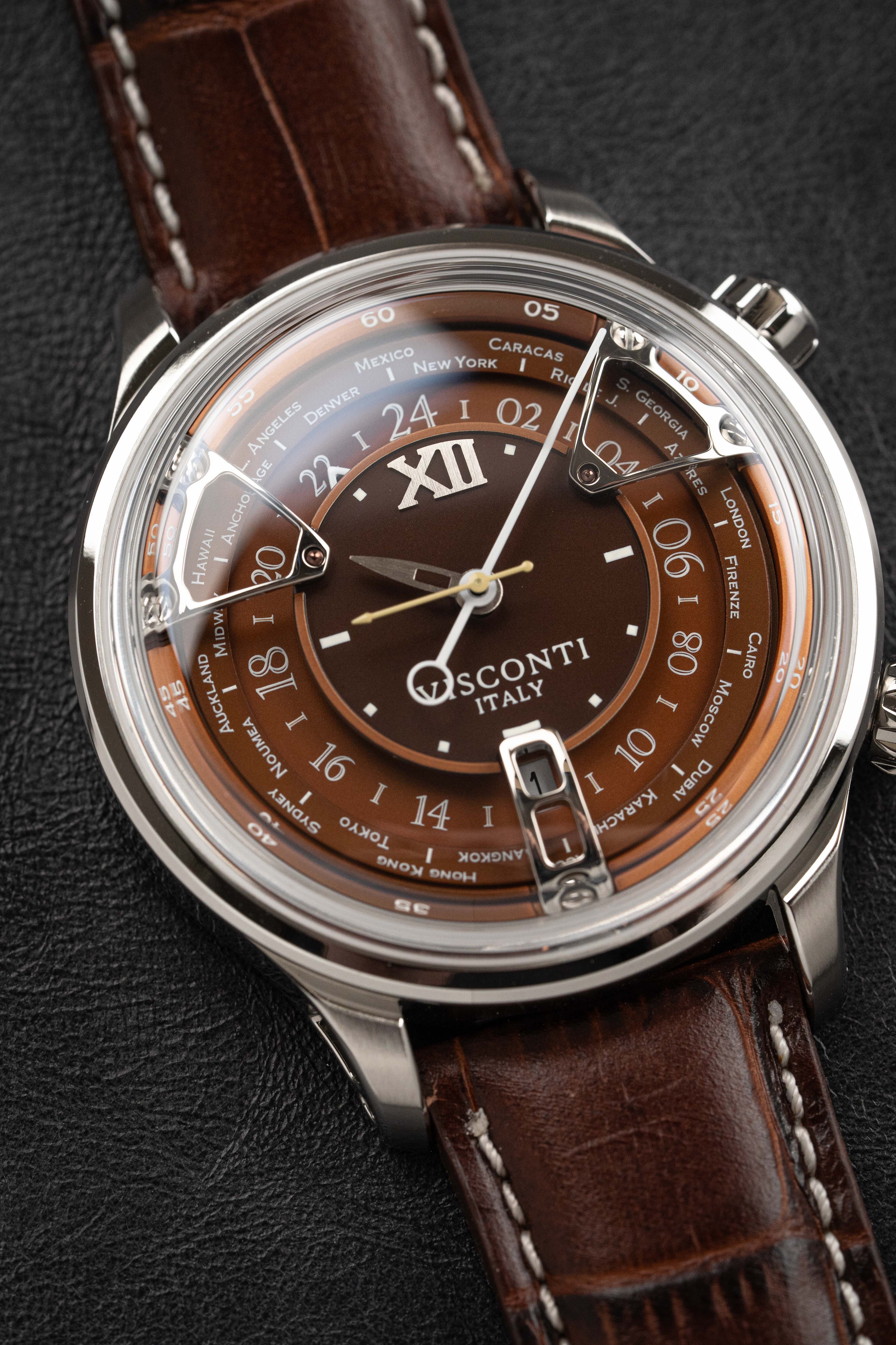 Visconti Watch Opera GMT Automatic 43.5mm Brown