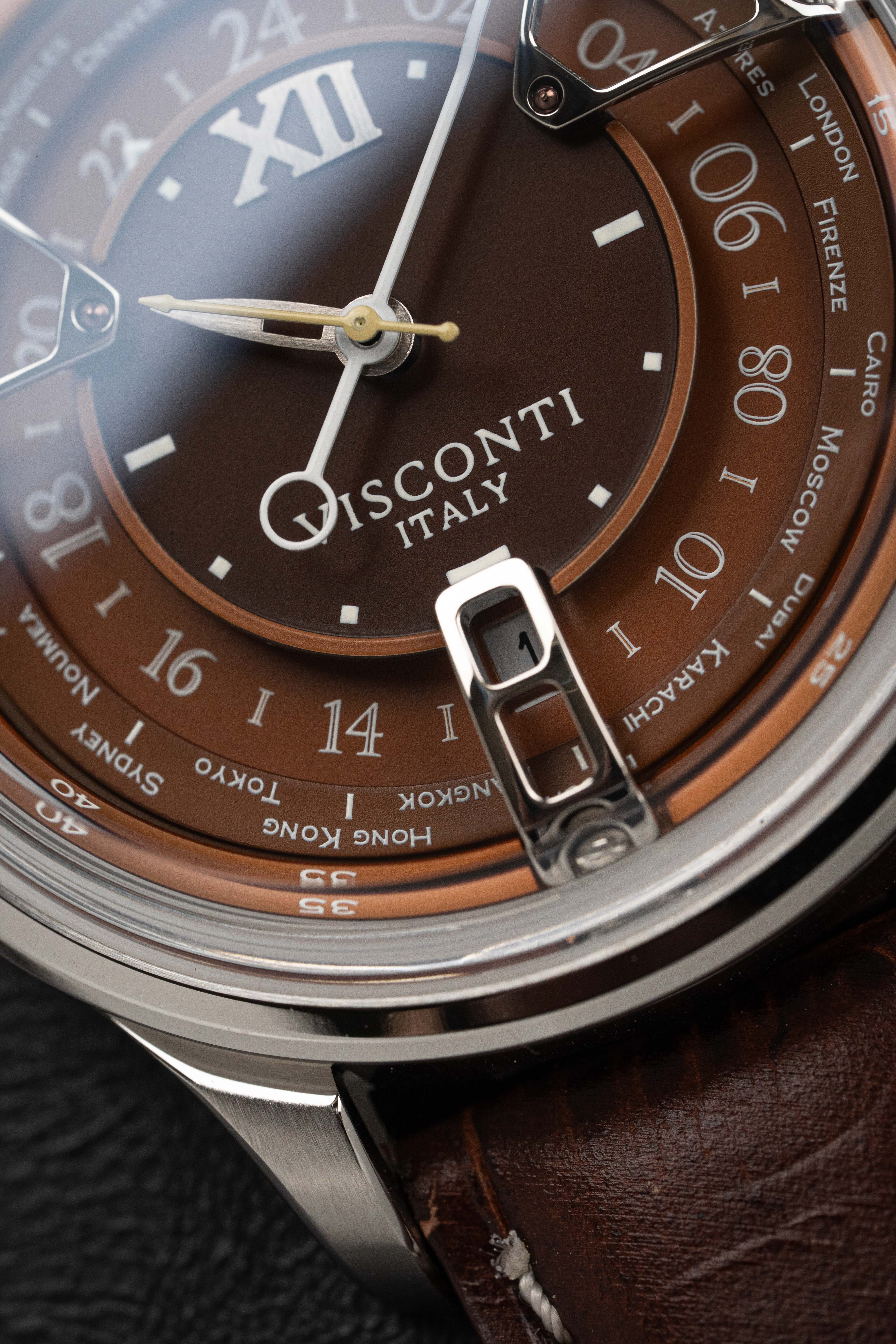 Visconti Watch Opera GMT Automatic 43.5mm Brown
