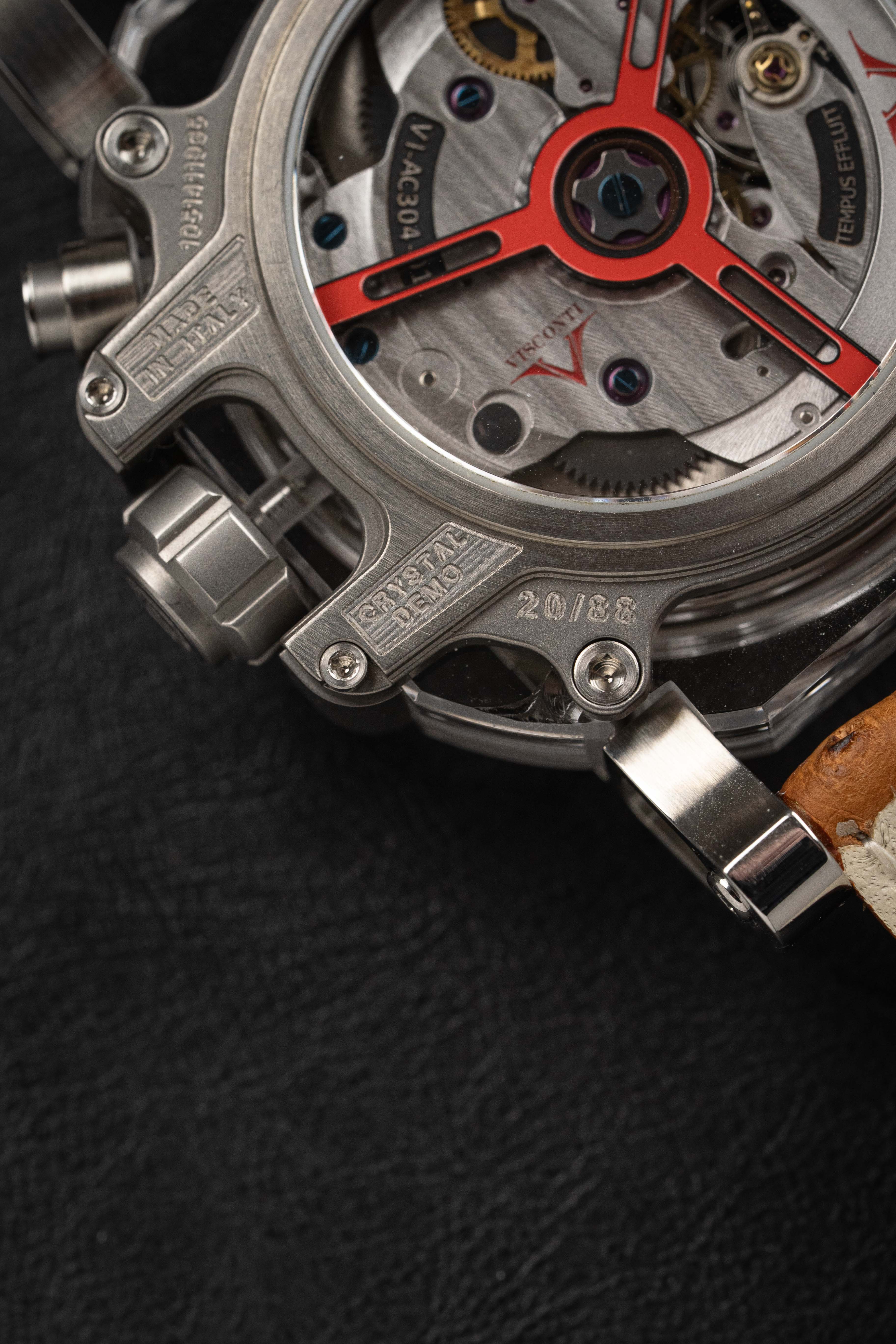 Visconti Watch 2Squared Crystal Demo Black Brown