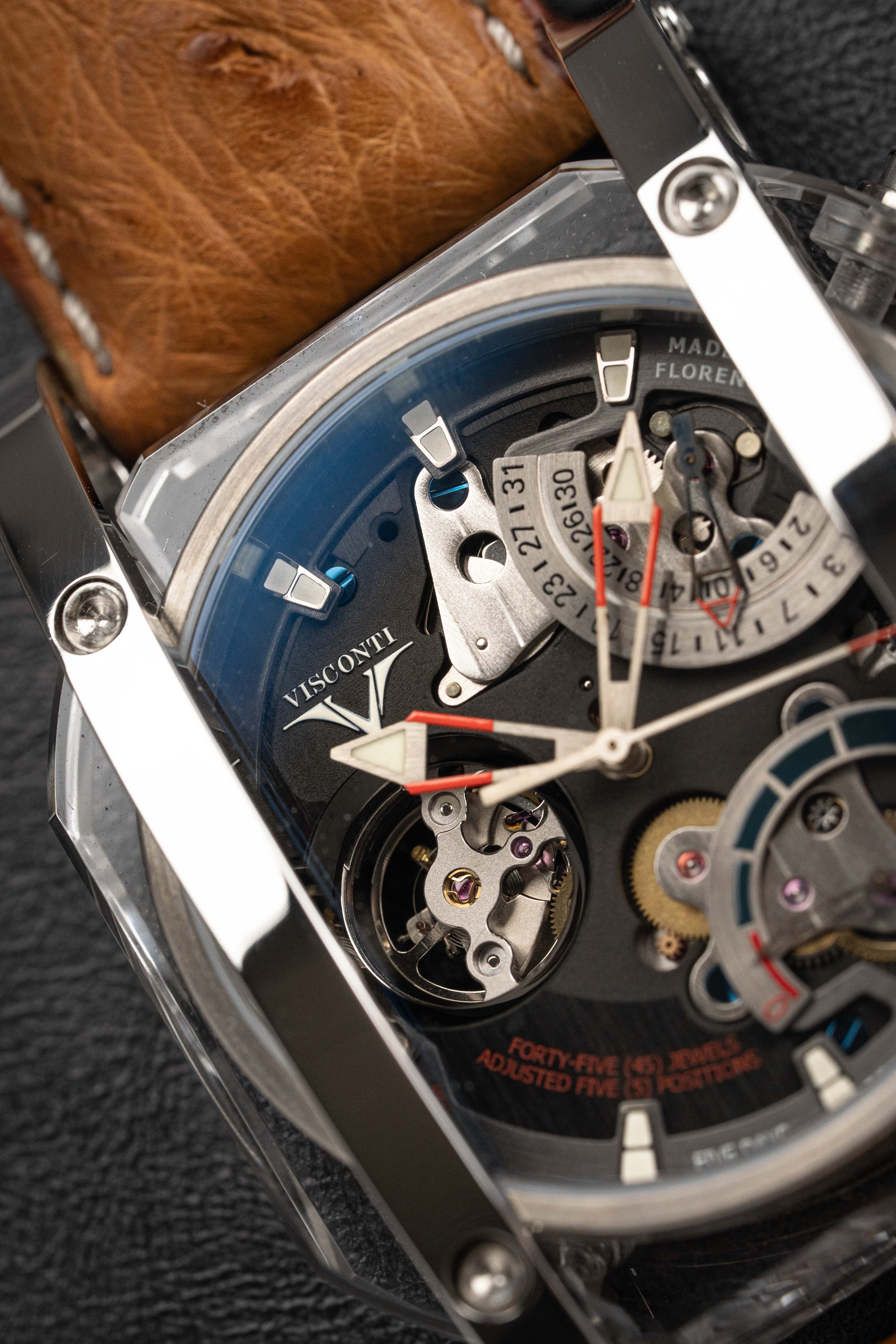 Visconti Watch 2Squared Crystal Demo Black Brown