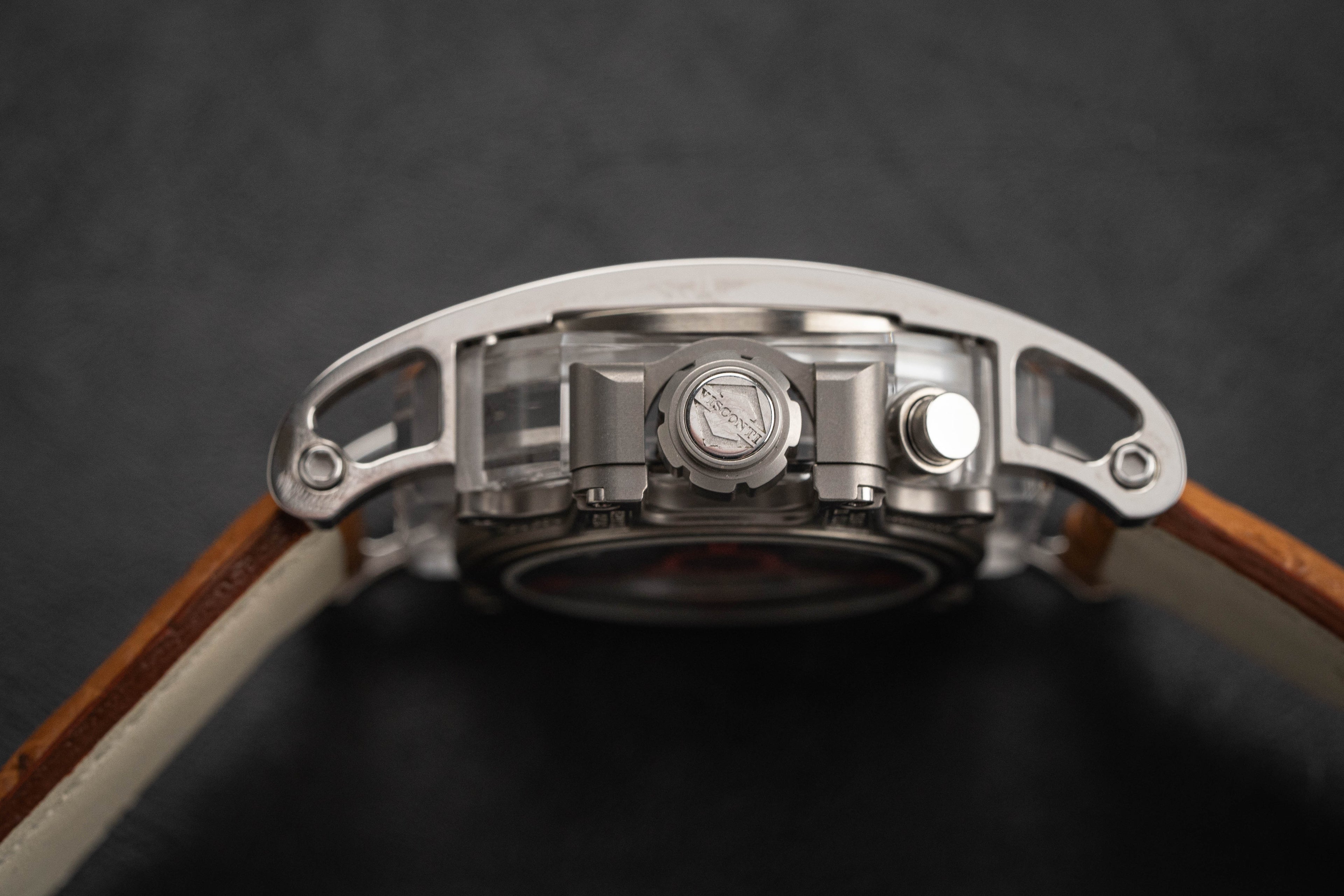 Visconti Watch 2Squared Crystal Demo Black Brown
