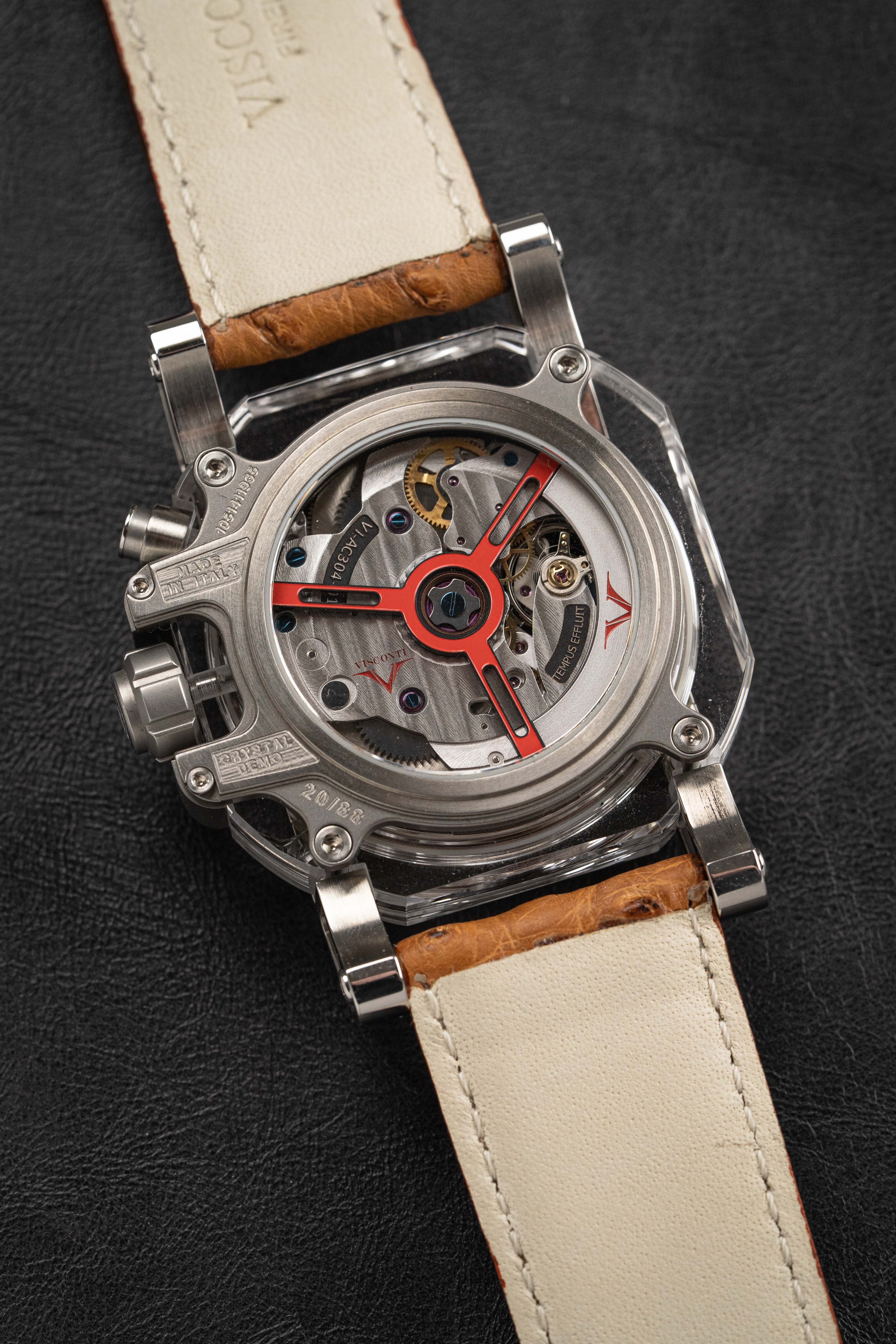 Visconti Watch 2Squared Crystal Demo Black Brown
