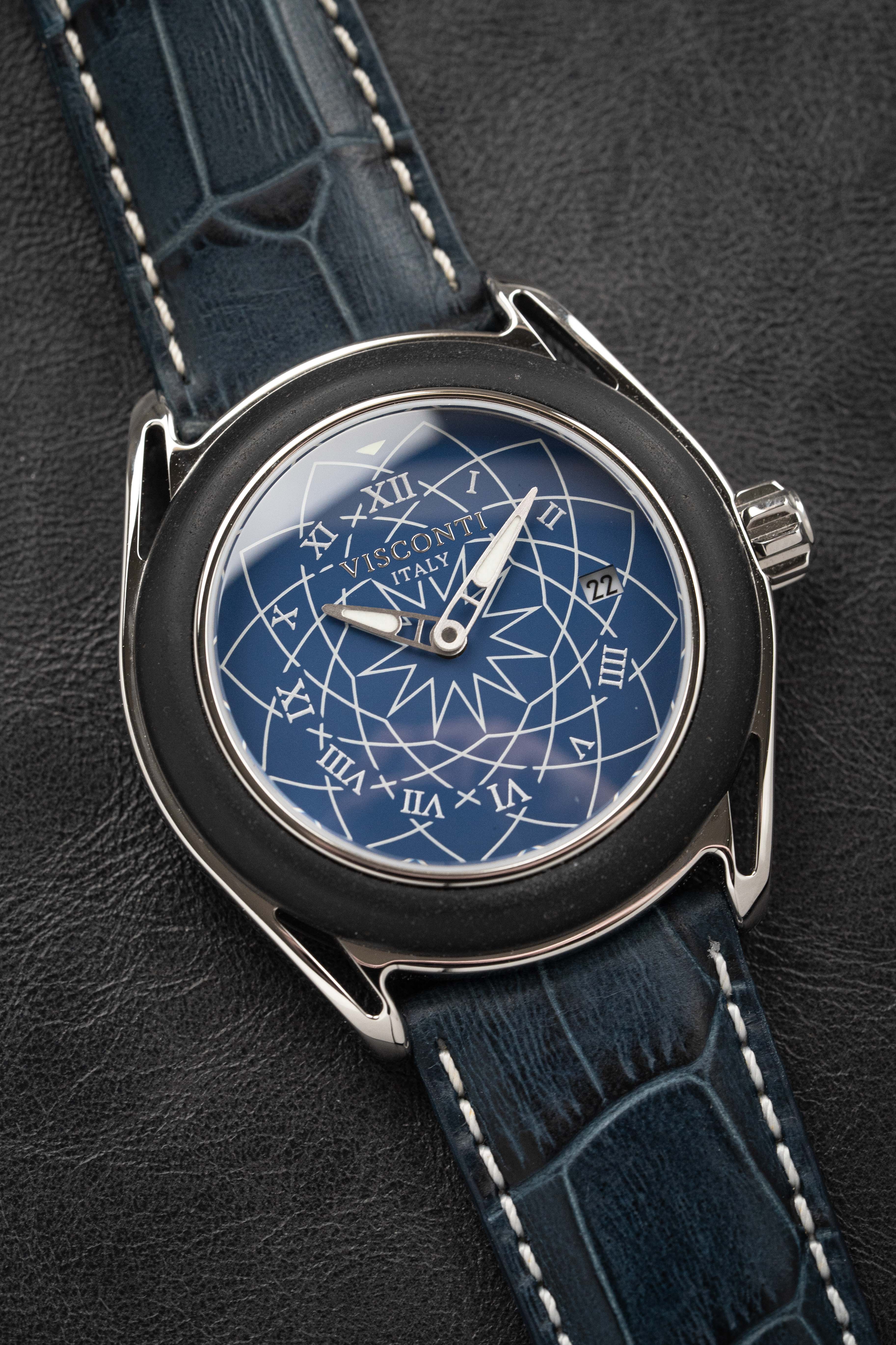 Visconti Watch Lava Evolution 42mm Blue