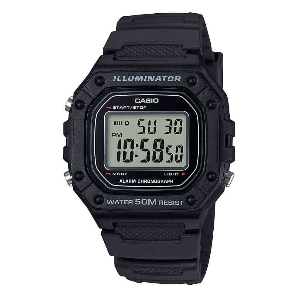Casio Watch Chronograph Digital Black