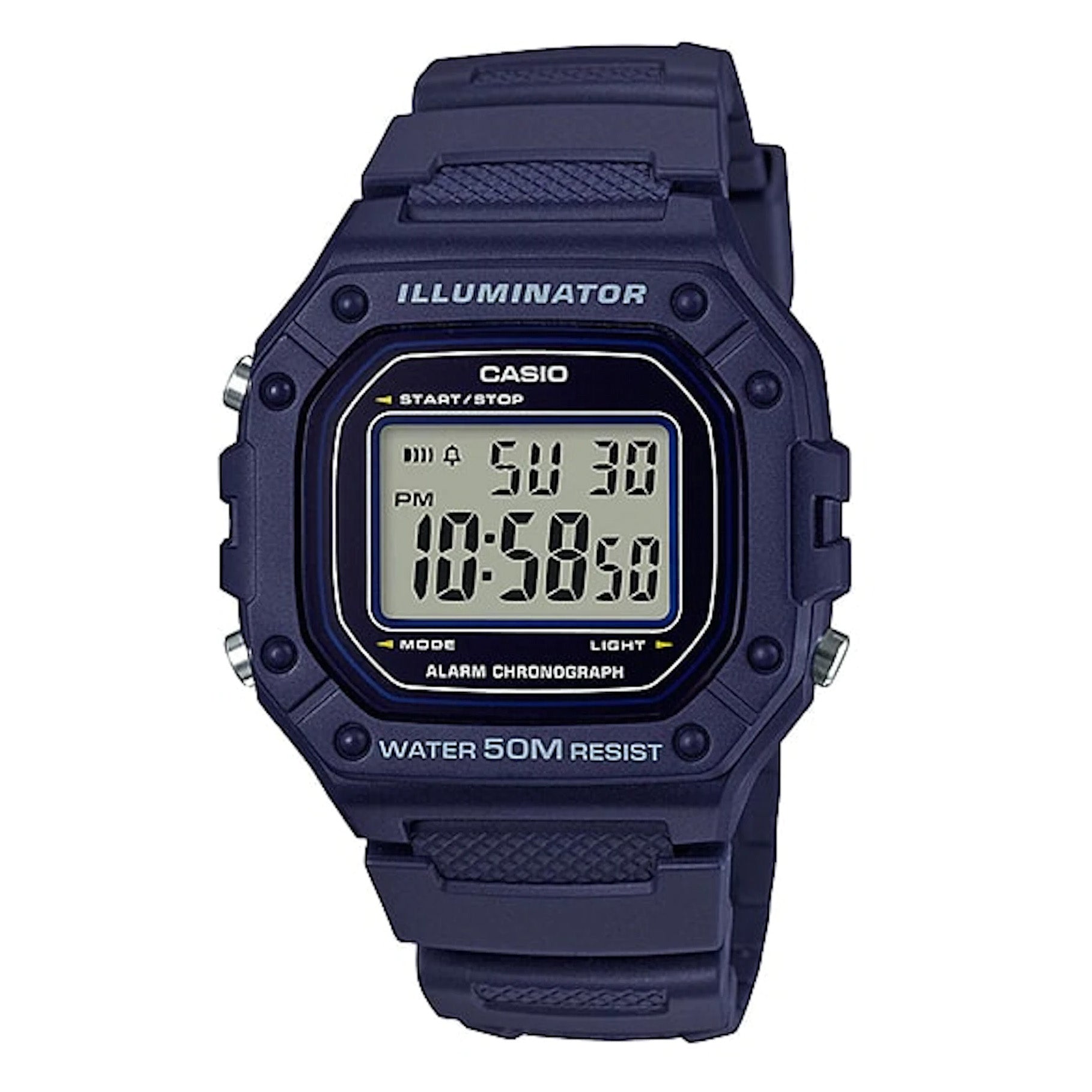 Casio Watch Chronograph Digital Blue