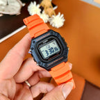 Casio Watch Chronograph Digital Orange