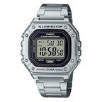 Casio Watch Chronograph Digital Silver