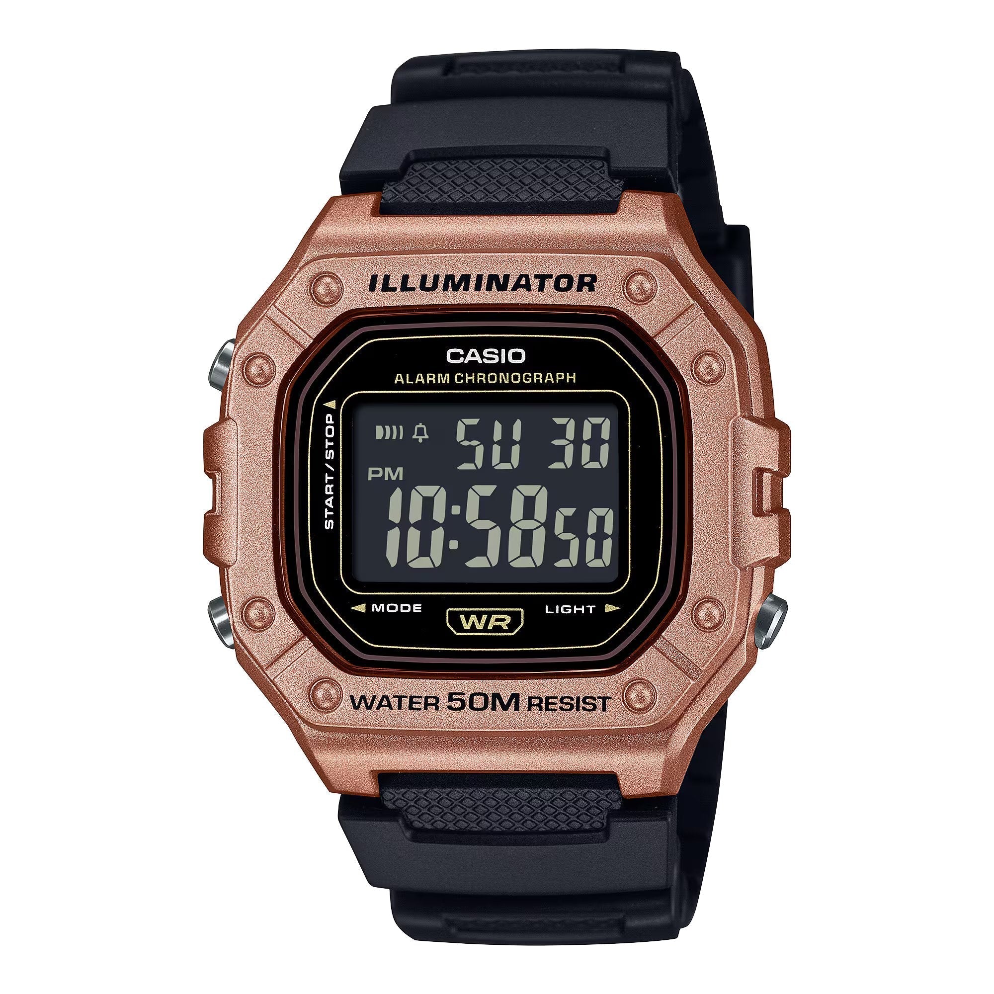 Casio Watch Chronograph Digital Black Bronze