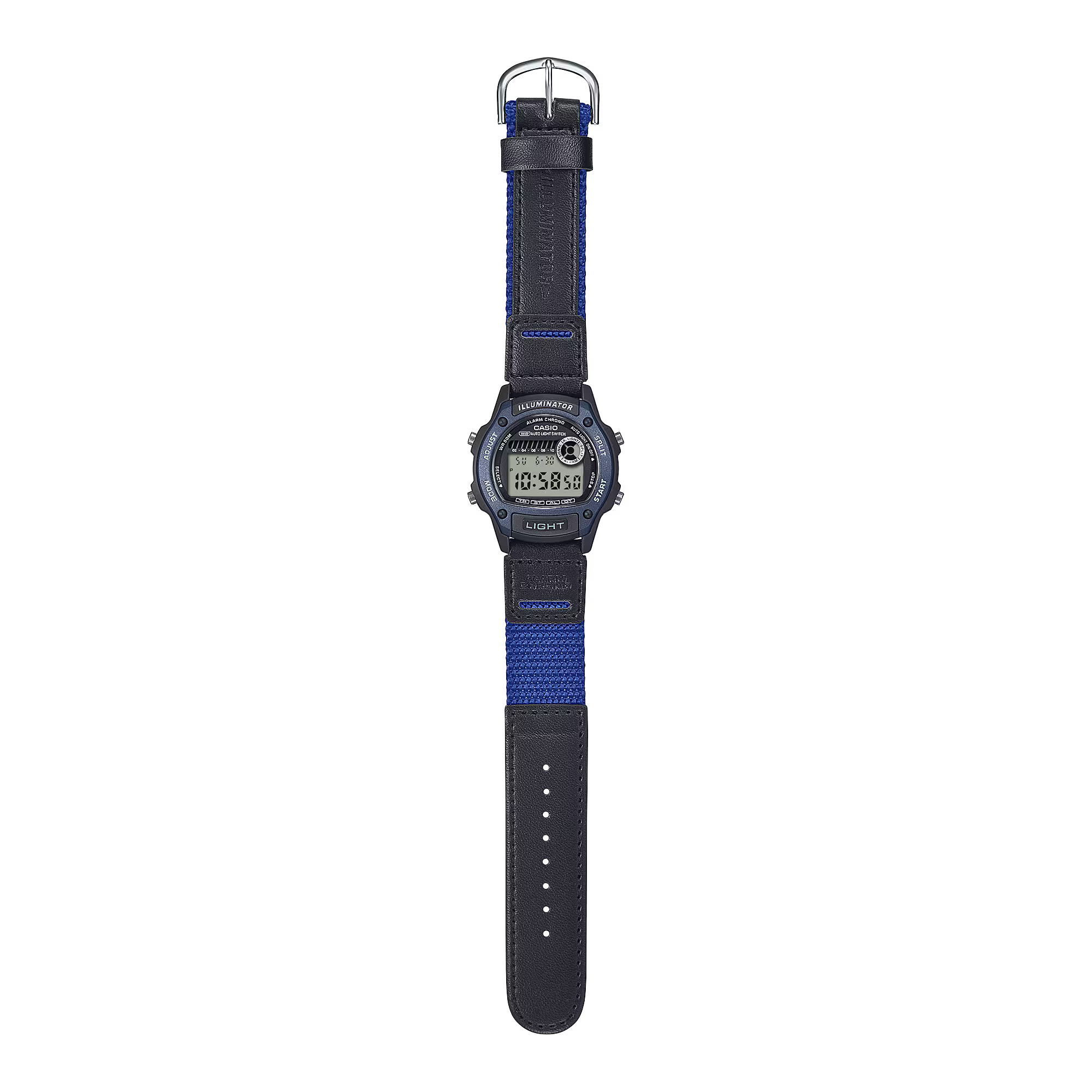 Casio Standard Black Blue Digital Unisex Watch W-220HF-2AV