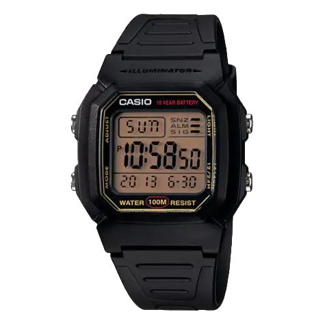 Casio Men's Watch Chronograph Digital Square Black