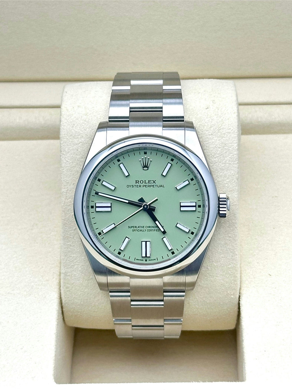 Rolex Oyster Perpetual 41 Pistachio Green Dial Oyster Bracelet - 134300 - 2025