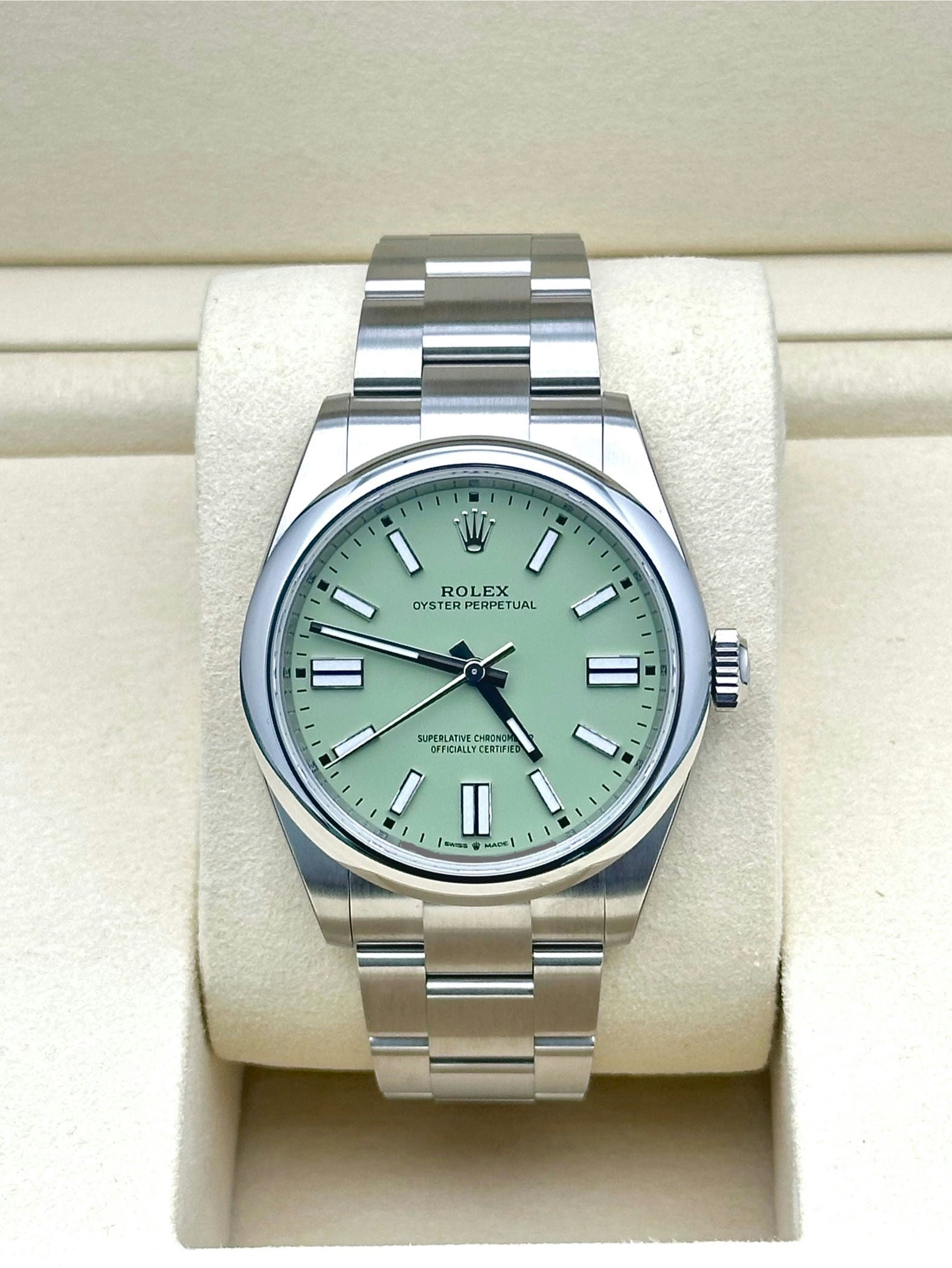 Rolex Oyster Perpetual 41 Pistachio Green Dial Oyster Bracelet - 134300 - 2025
