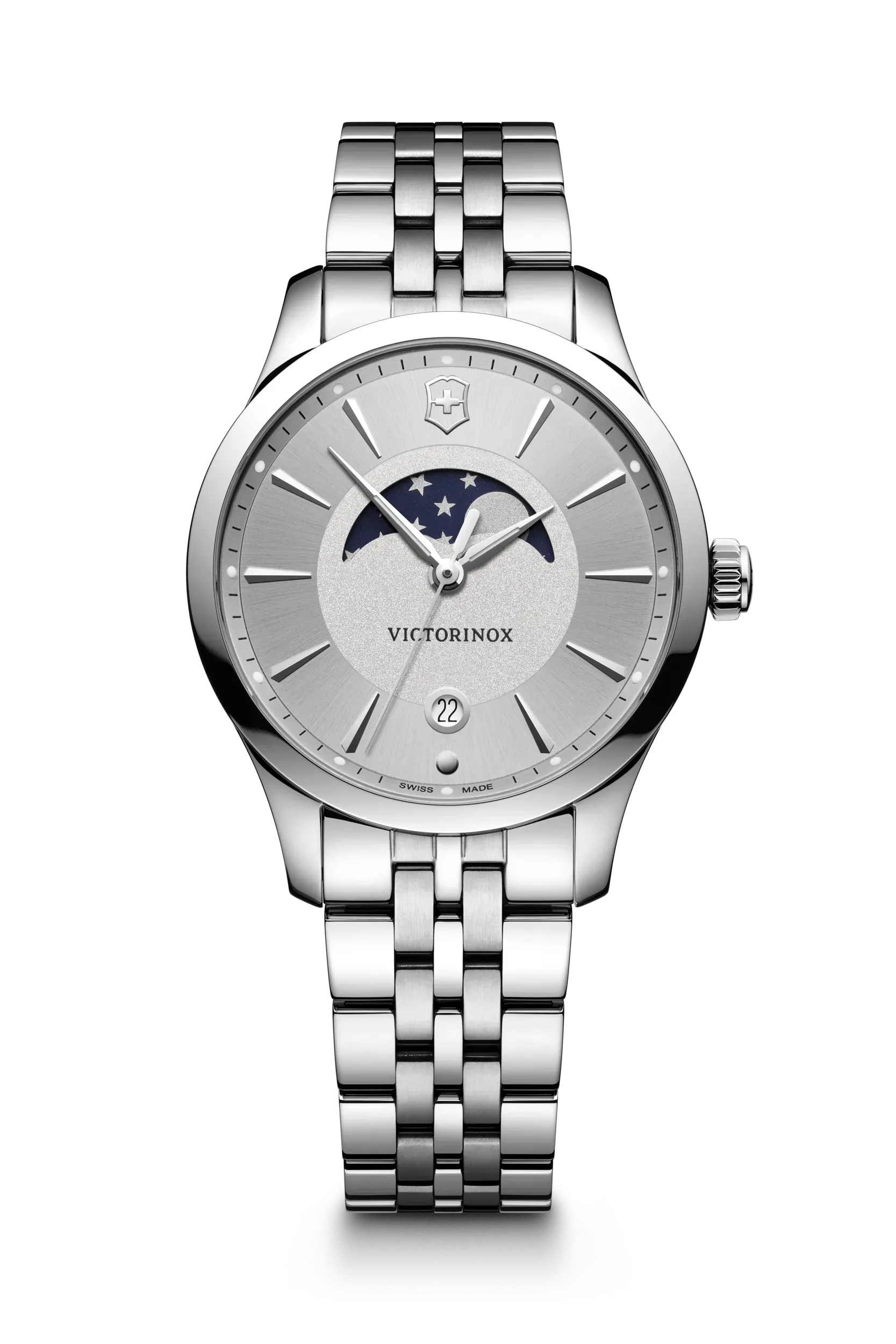 Victorinox Alliance Small Moon Phase Ladies' Silver Watch