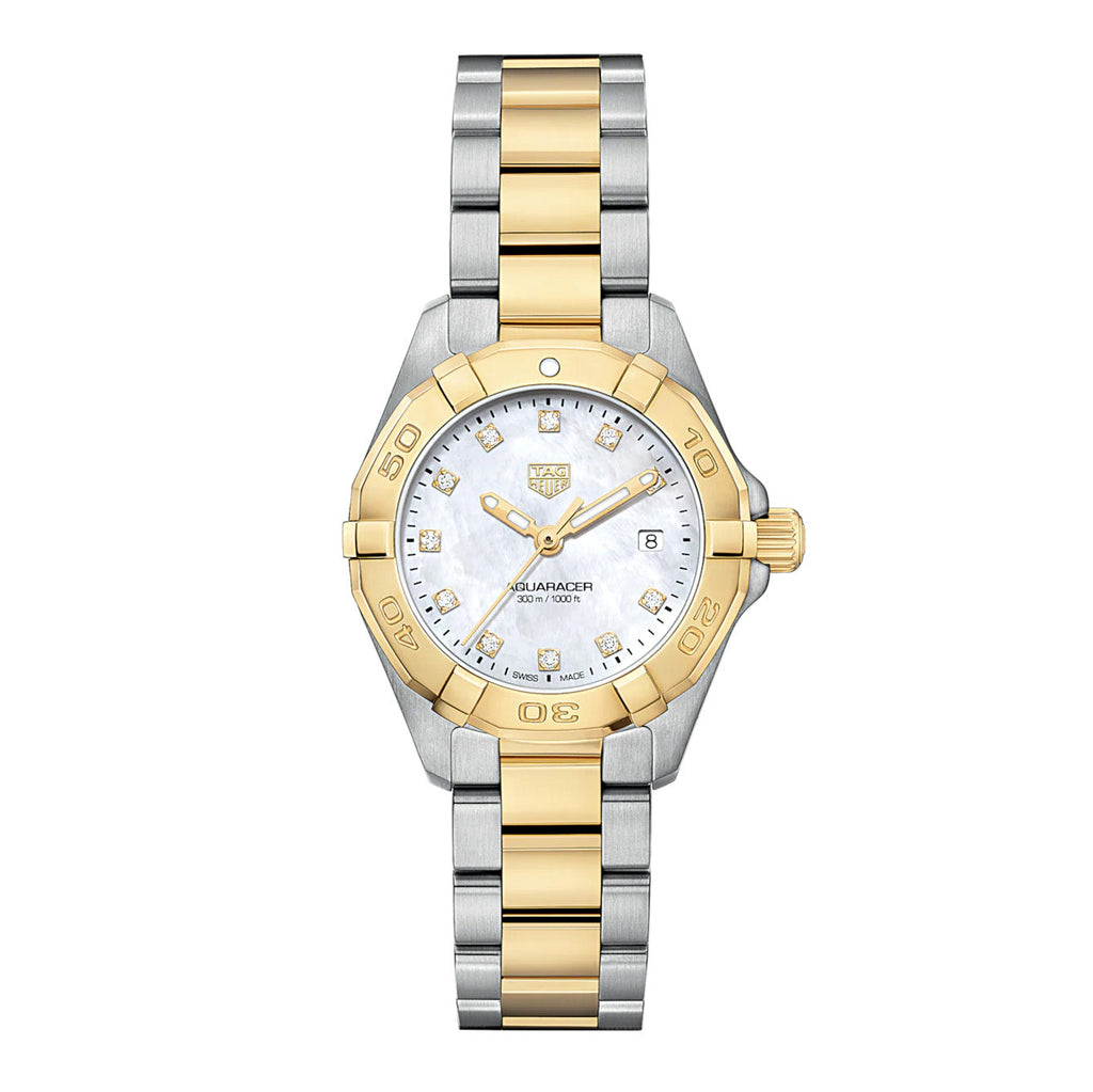 TAG Heuer Aquaracer Ladies Gold Diamond Quartz Watch