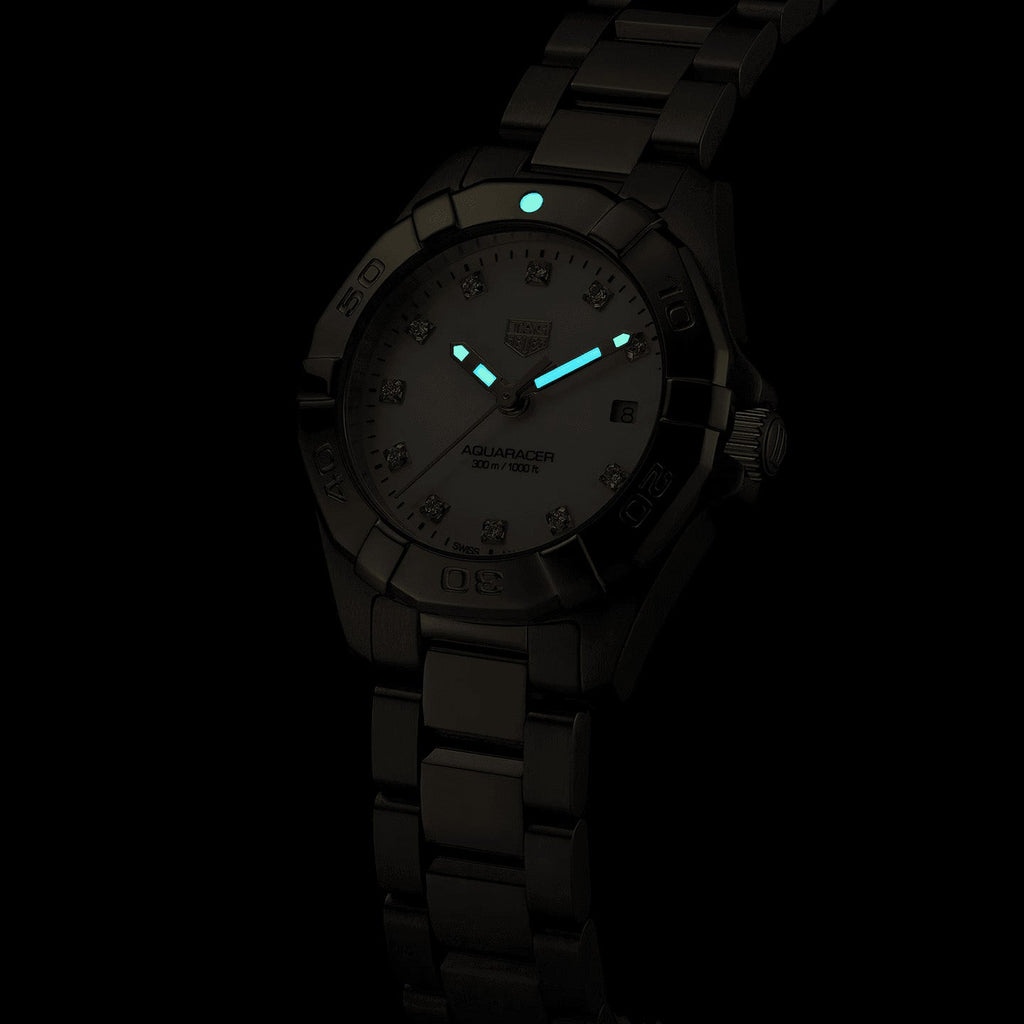 TAG Heuer Aquaracer Ladies Gold Diamond Quartz Watch
