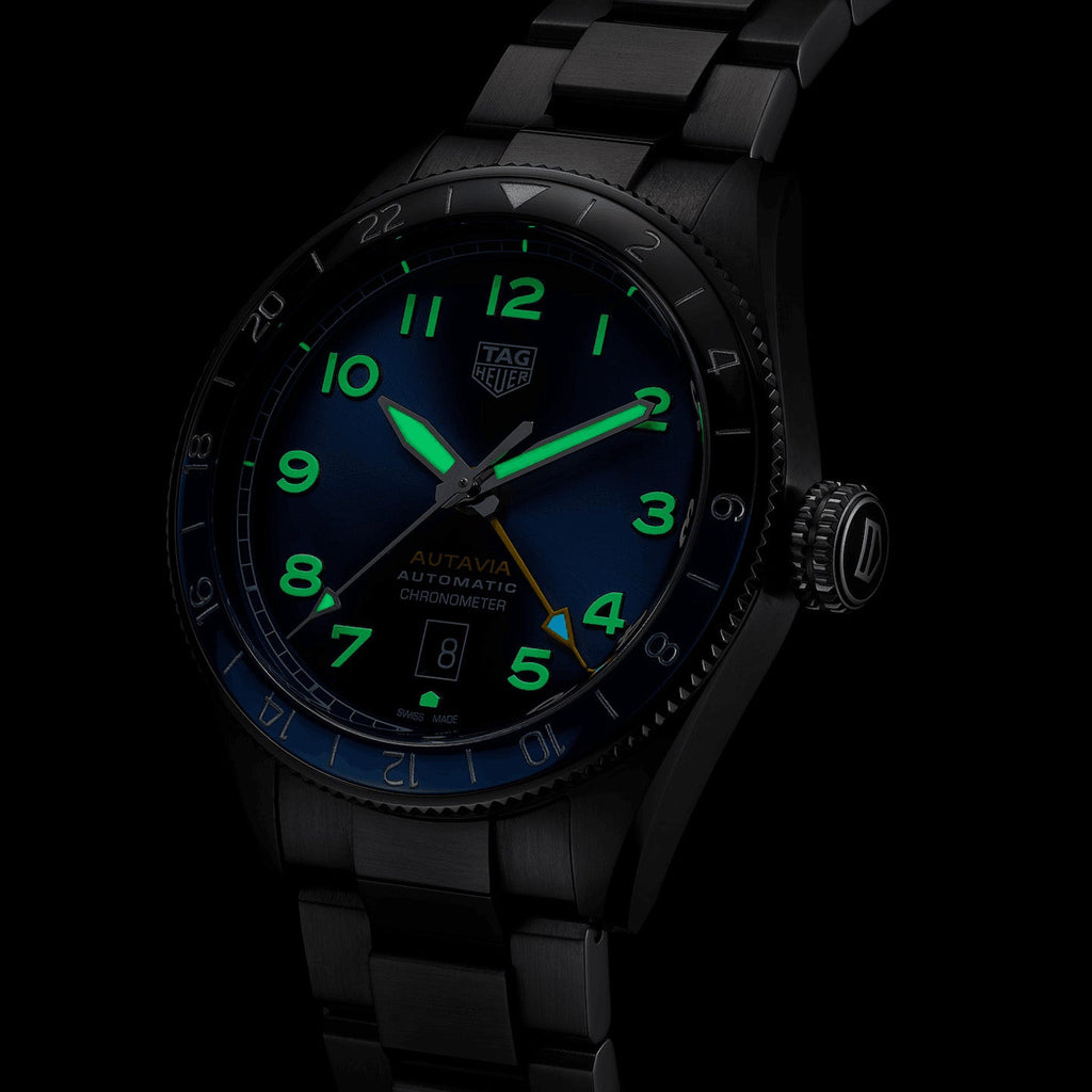 TAG Heuer Autavia Men's Blue GMT COSC Automatic Watch
