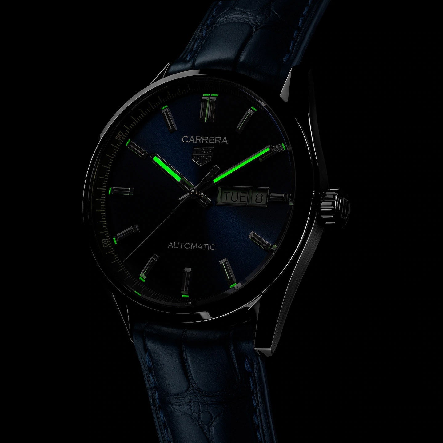 TAG Heuer Carrera Men's Blue Day-Date Automatic Watch