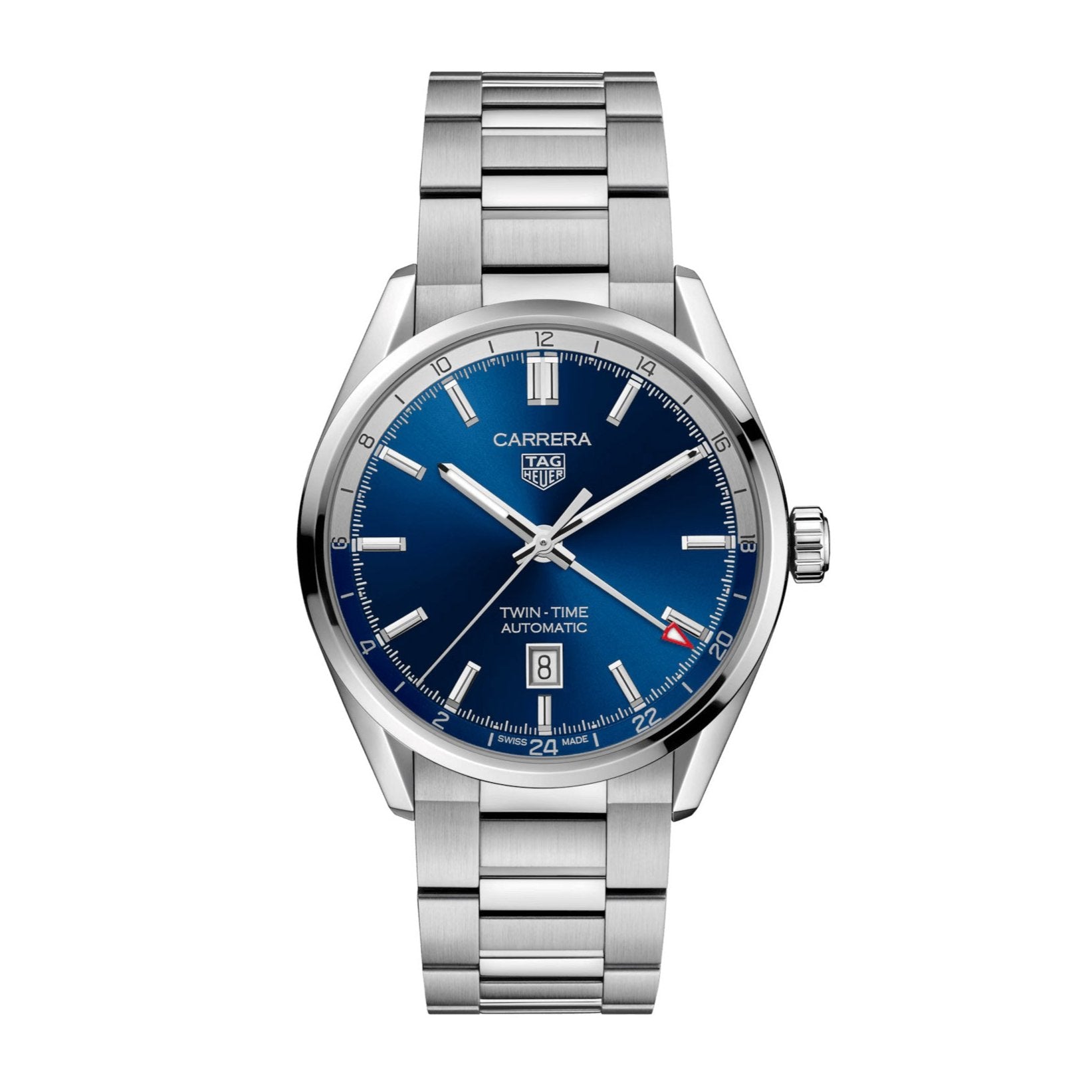 TAG Heuer Carrera Men's Blue Twin-Time Automatic Watch