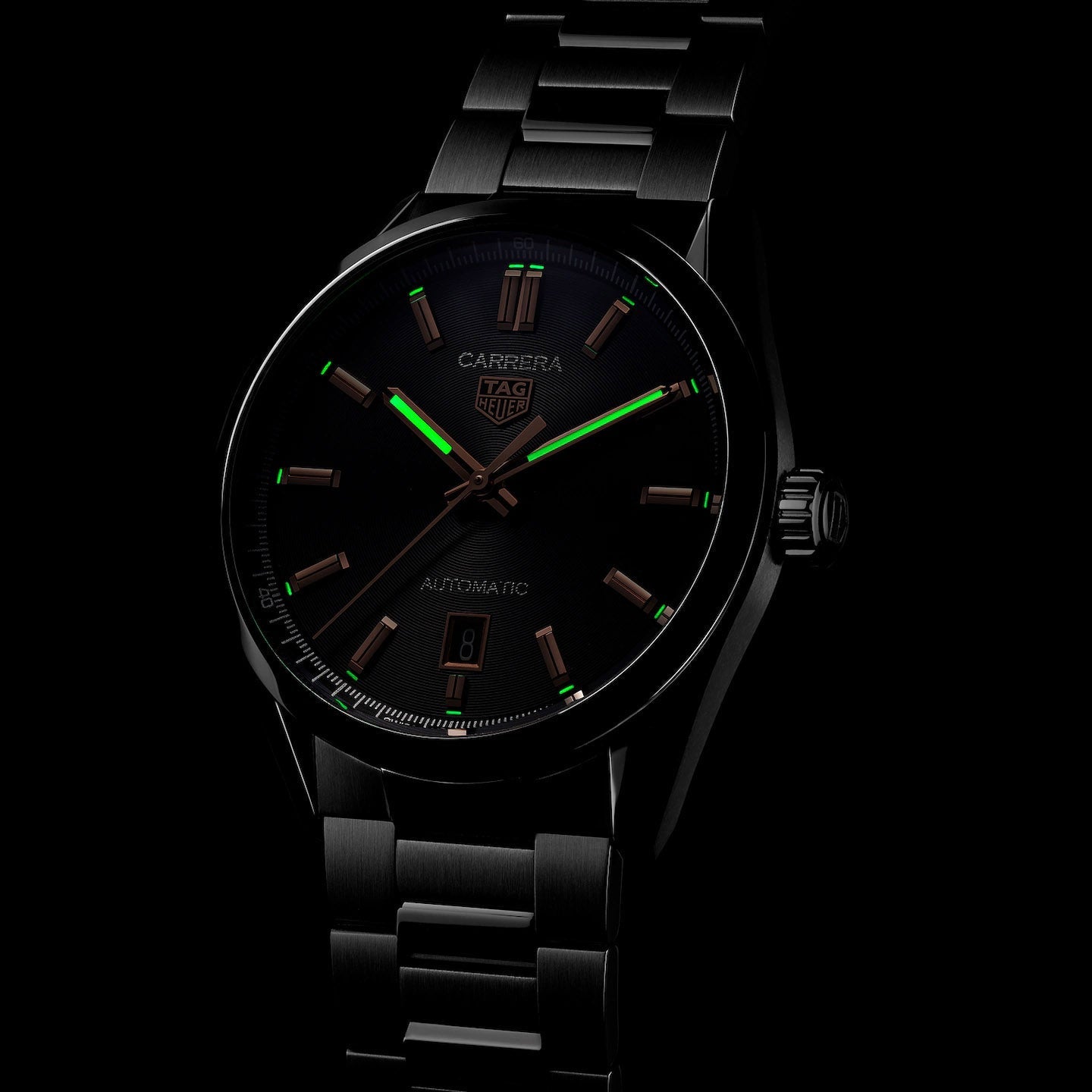 TAG Heuer Carrera Men's Black and Rose Gold Automatic Watch