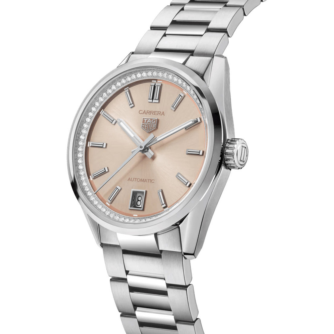 Tag Heuer Carrera Ladies Soft Pink Diamond Watch