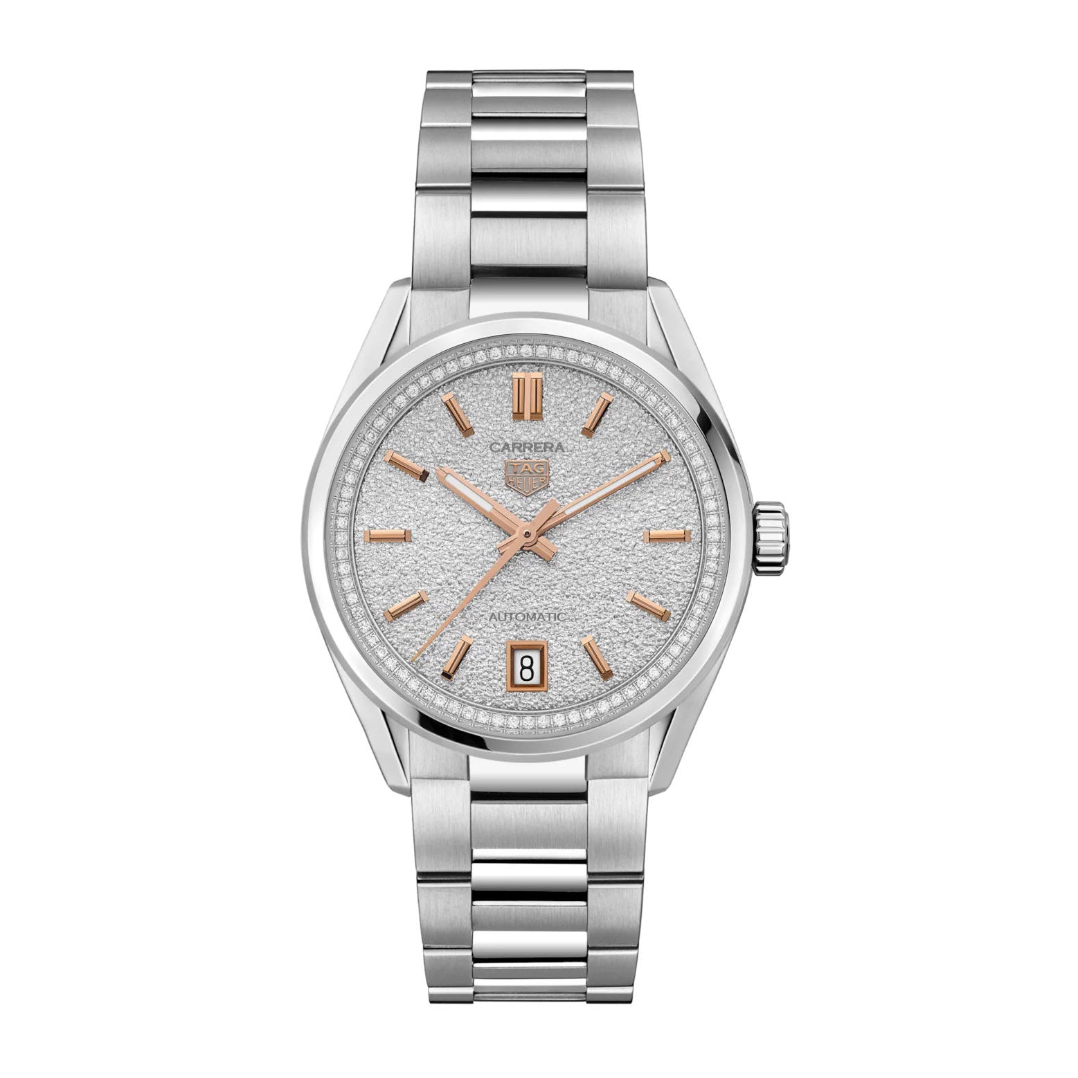 Tag Heuer Carrera Ladies Grey Diamond Watch
