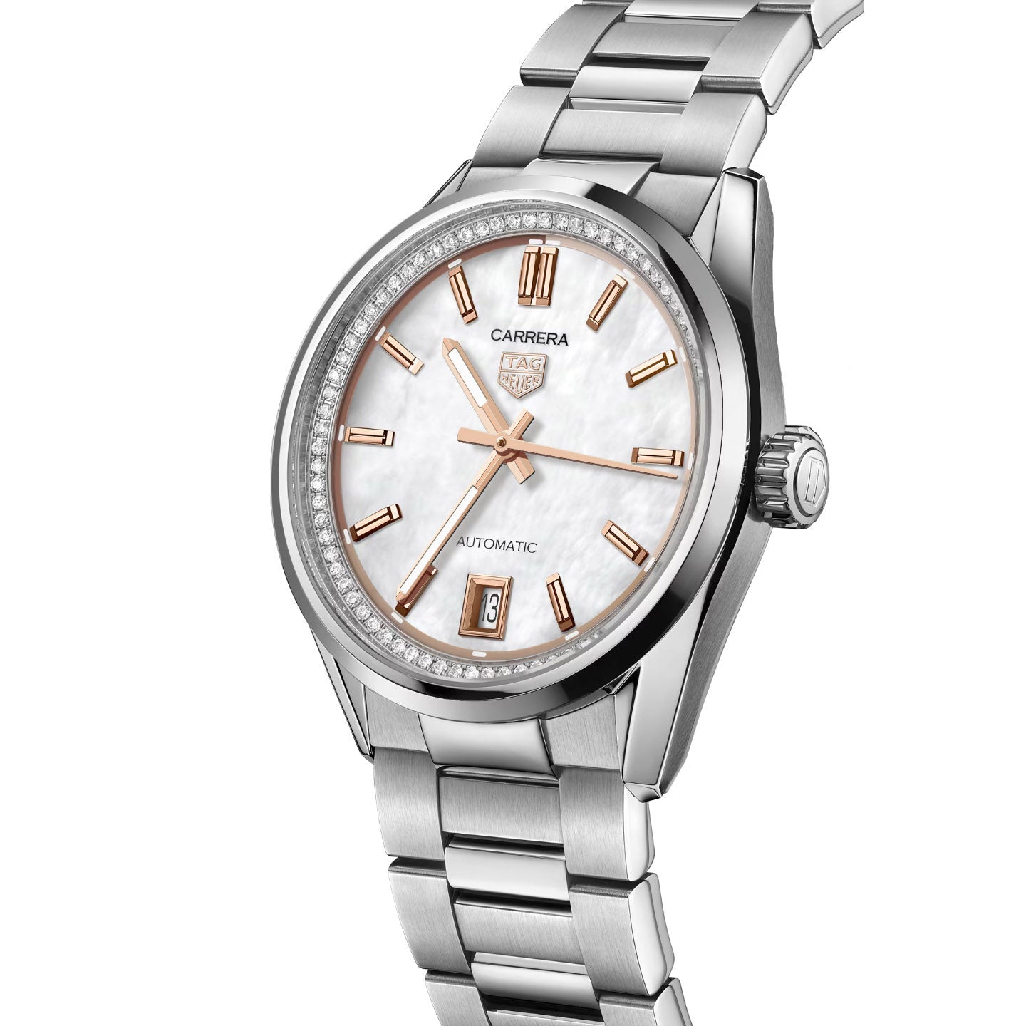 TAG Heuer Carrera Ladies White Diamond Automatic Watch