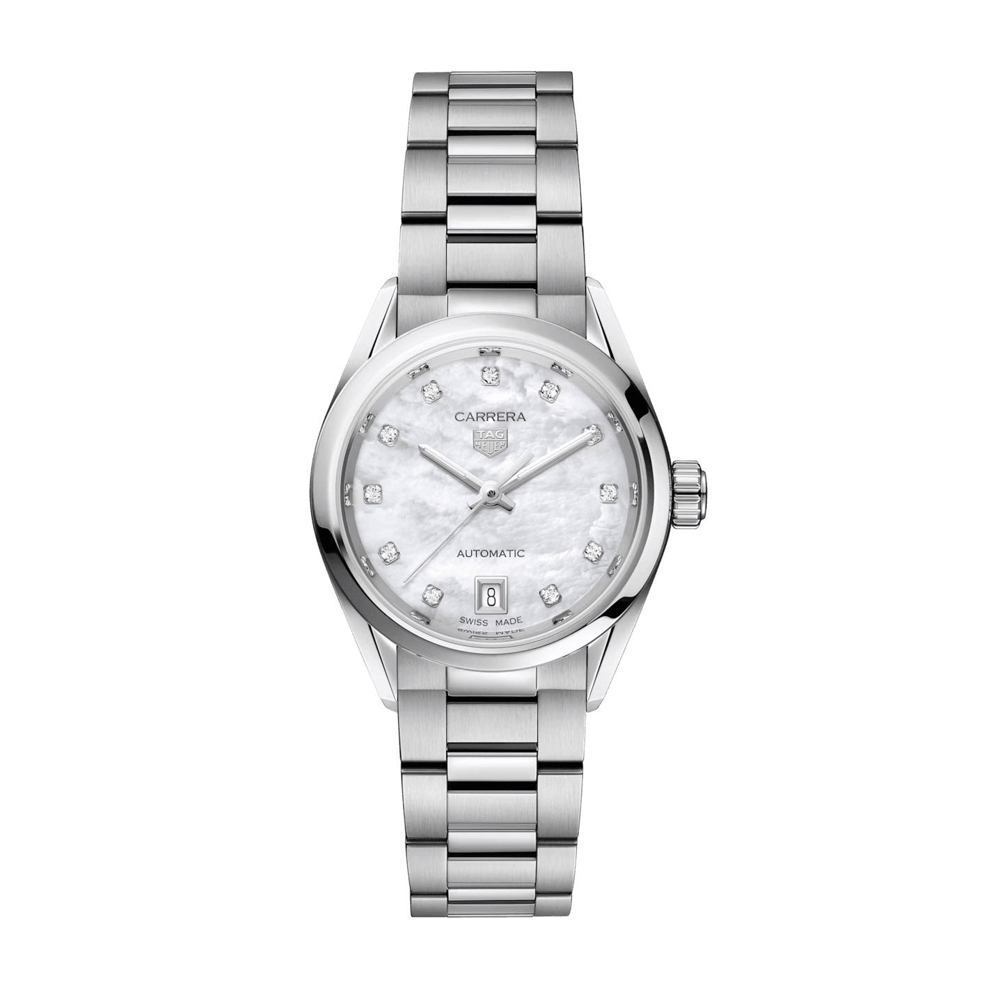 TAG Heuer Carrera Ladies White Diamond Automatic Watch