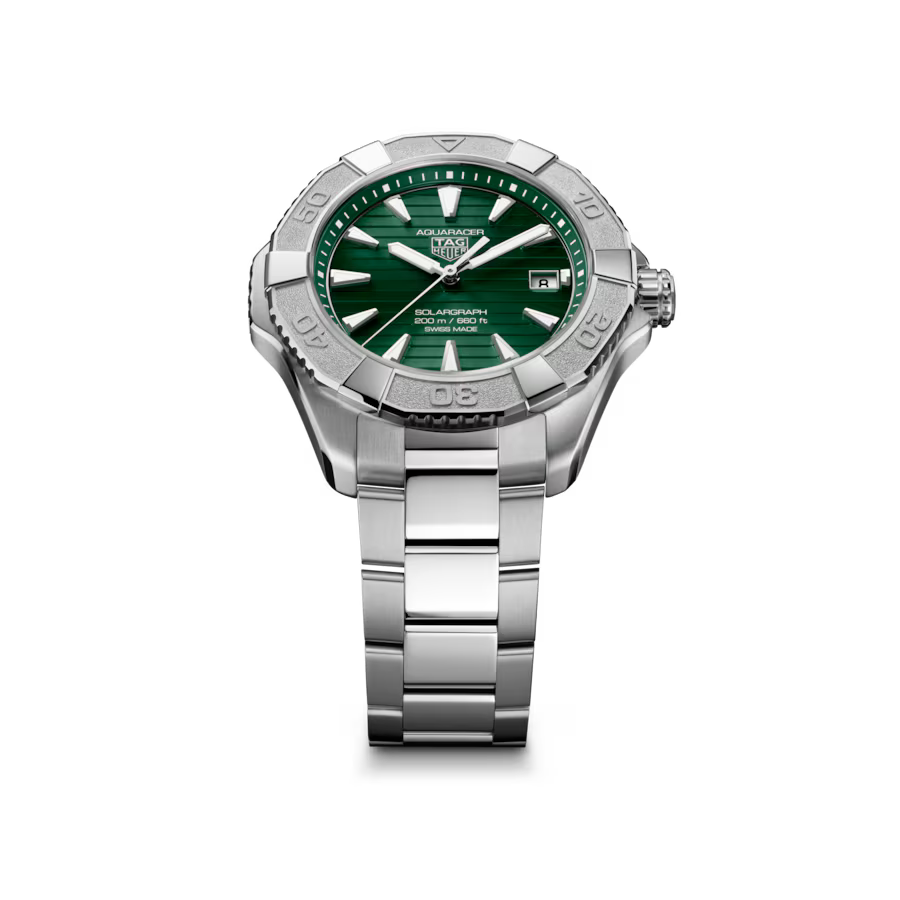 Aquaracer Professional 200 Solargraph | 40mm, Titanium, Green Dial, Men's Watch