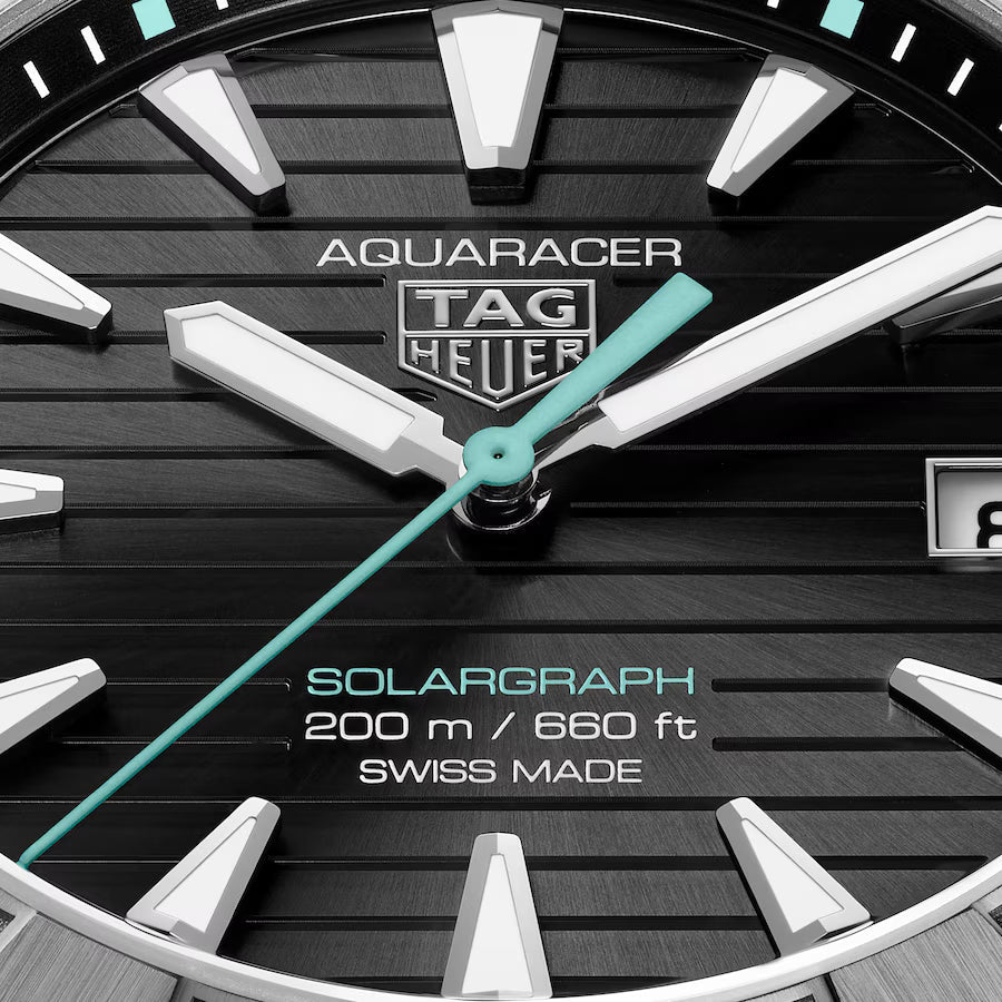Aquaracer Professional 200 Solargraph | 40mm, Titanium, Black Dial, Men's Watch