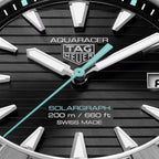 Aquaracer Professional 200 Solargraph | 40mm, Titanium, Black Dial, Men's Watch