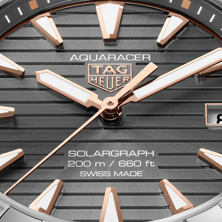 Aquaracer Professional 200 Solargraph | 40mm, Titanium, Grey Dial, Men's Watch