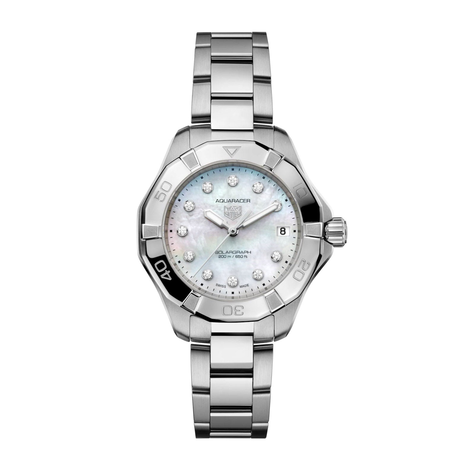 TAG Heuer Aquaracer Ladies Diamond White Solar Watch