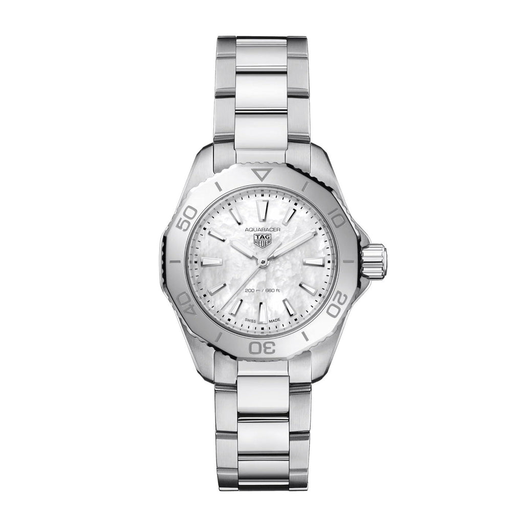 TAG Heuer Aquaracer Ladies White Mother-of-Pearl Quartz Watch