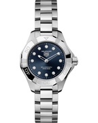 Aquaracer Professional 100 Solargraph | 28mm, Steel, Blue Dial, Womens Watch