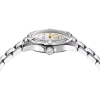 Aquaracer Professional 100 Solargraph | 28mm, Steel, Mother-of-pearl Dial, Diamond Bezel, Womens Watch