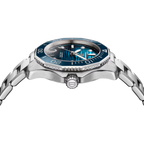 Aquaracer Professional 300 Date | 36mm, Steel, Blue Dial, Womens Watch