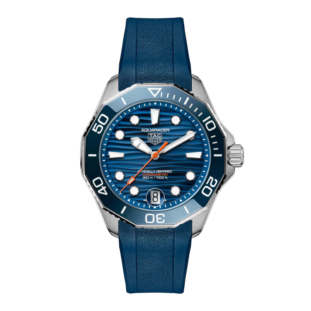 TAG Heuer Aquaracer Professional 300 Date Men’s Blue Rubber Automatic Watch
