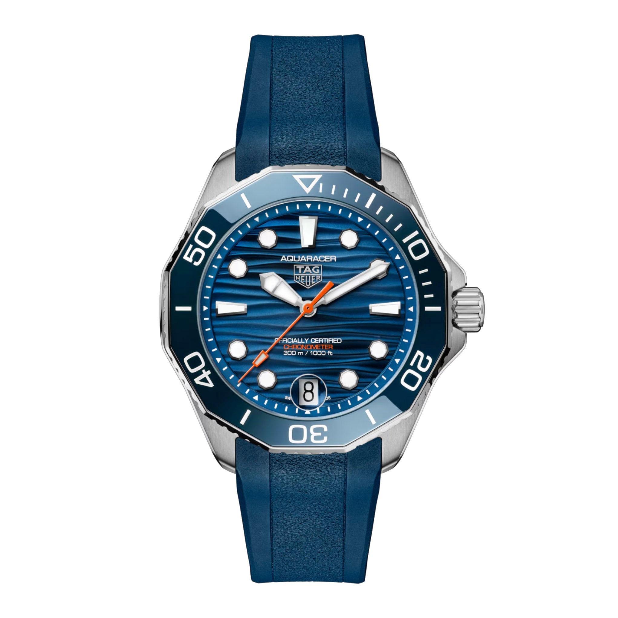 TAG Heuer Aquaracer Professional 300 Date Men’s Blue Rubber Automatic Watch