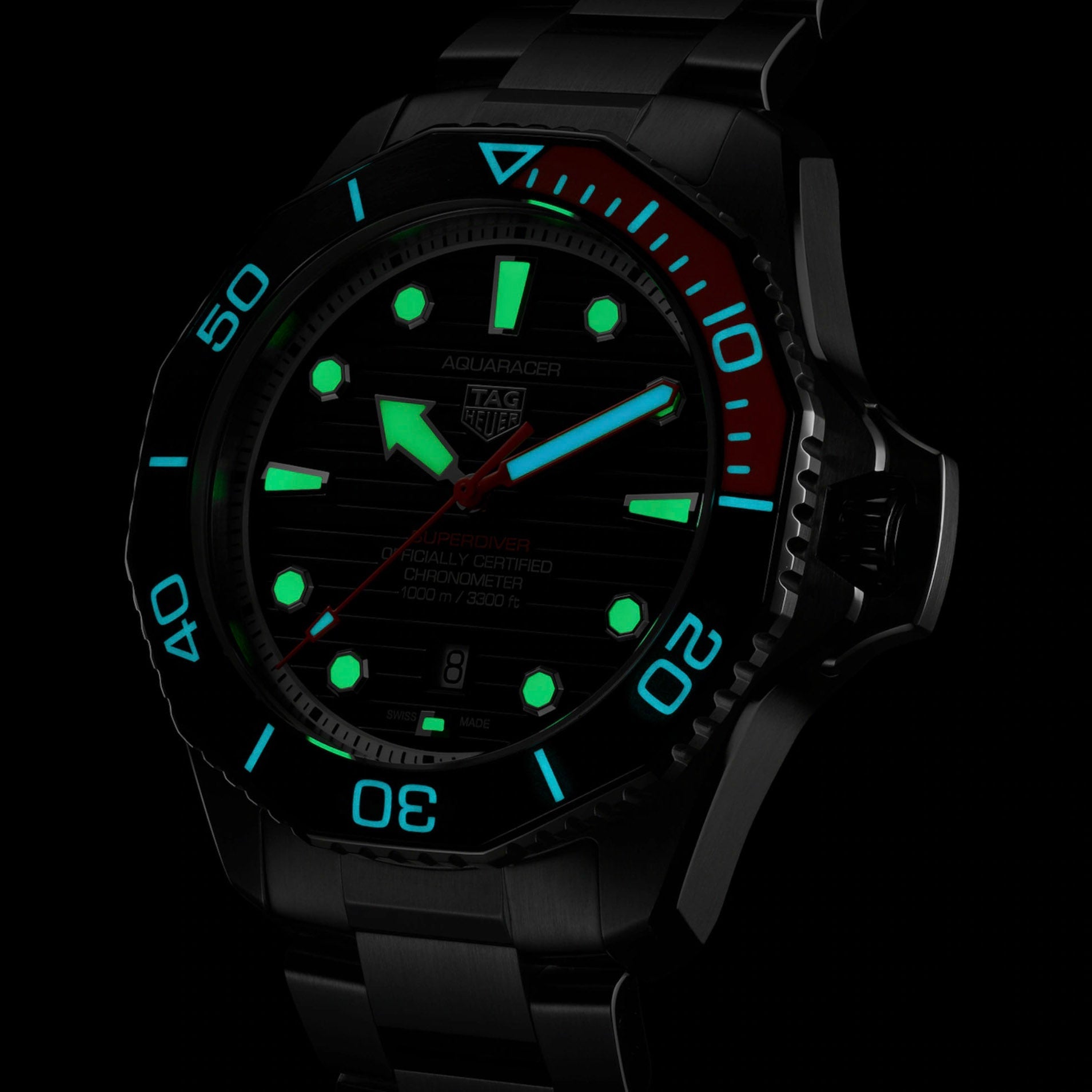 Tag Heuer Aquaracer Professional 1000 Superdiver Men's Black Watch