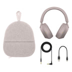 Sony WH-1000XM5 Wireless Noise Cancelling Over-Ear Headphones Bundle with gSport Accessory Kit (Pink)