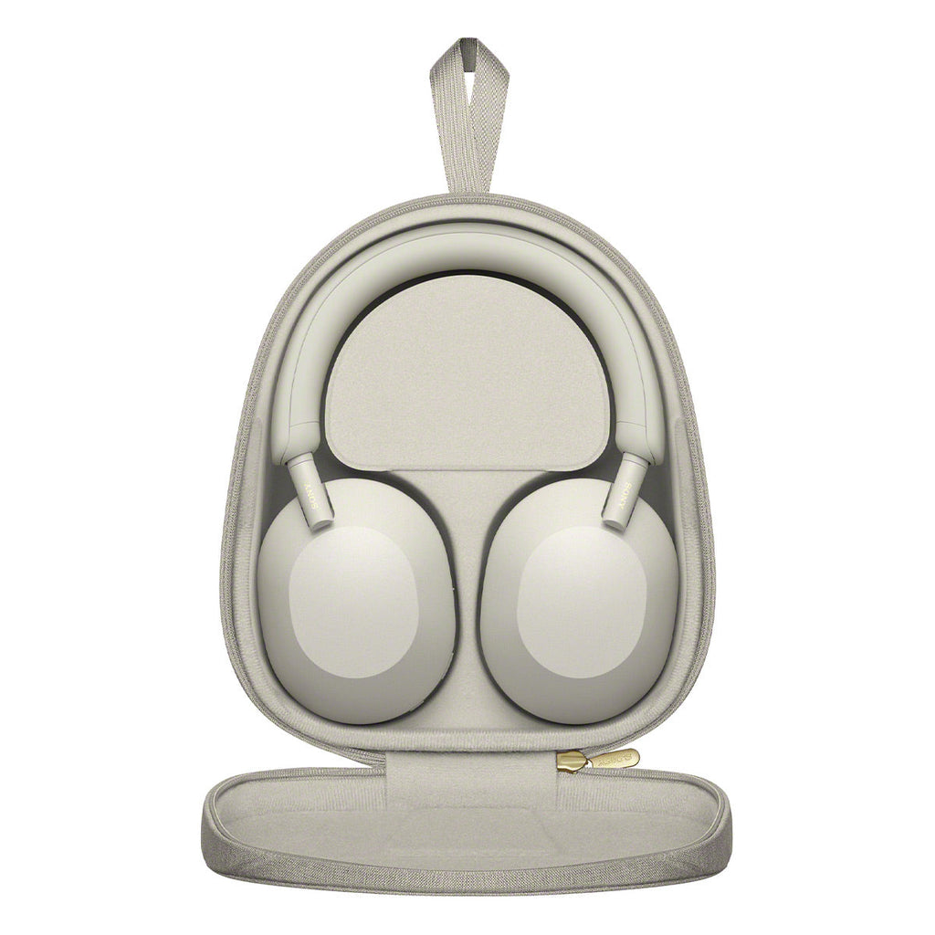 Sony WH-1000XM5 Wireless Noise Cancelling Over-Ear Headphones Bundle with gSport Accessory Kit (Silver)