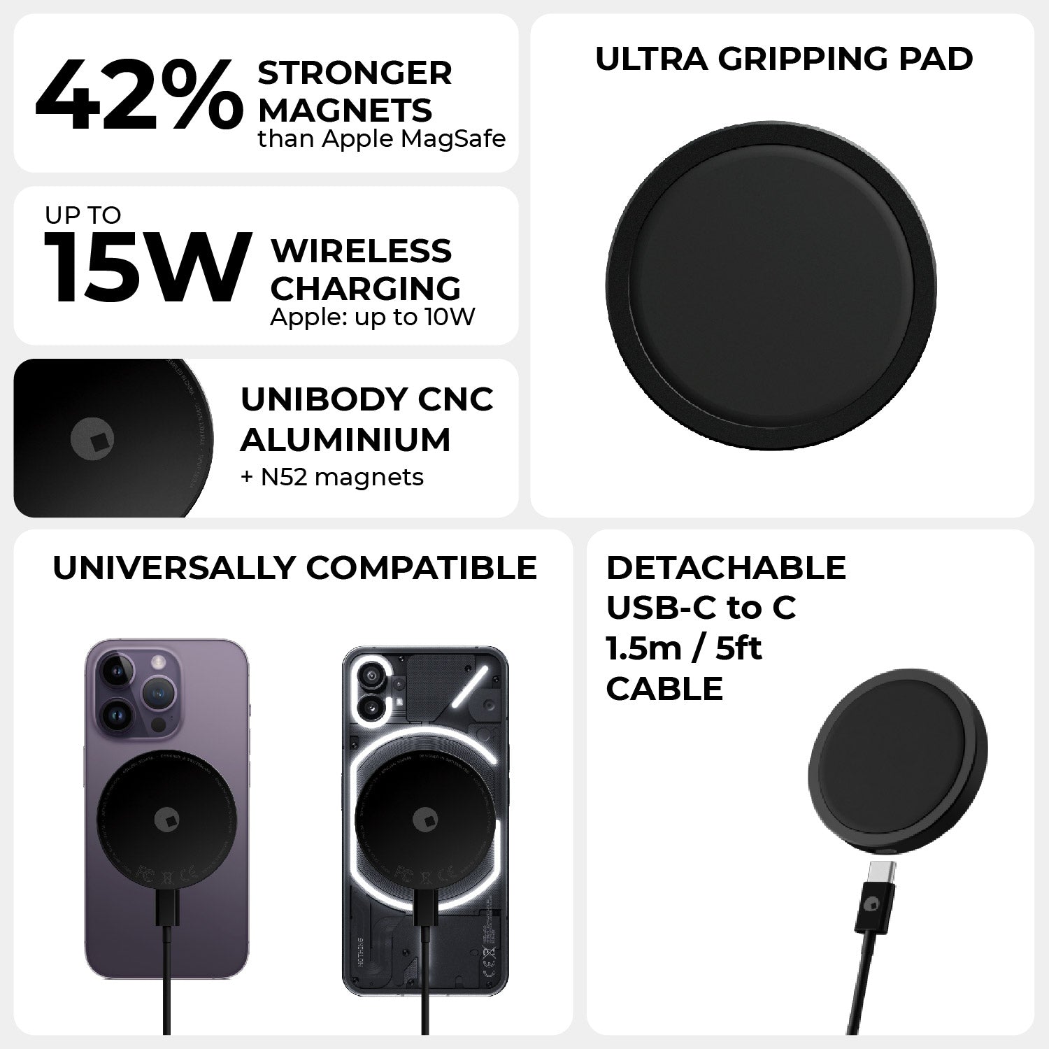 EDGE® Pro Wireless Charger - MagSafe charger, up to 15W