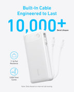 Anker Power Bank (20K, 87W, Built-In USB-C Cable) | Customizable