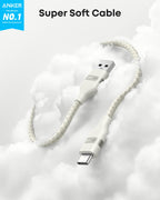 Anker USB-A to USB-C Cable (3 ft, Upcycled-Braided, 2 Pack）