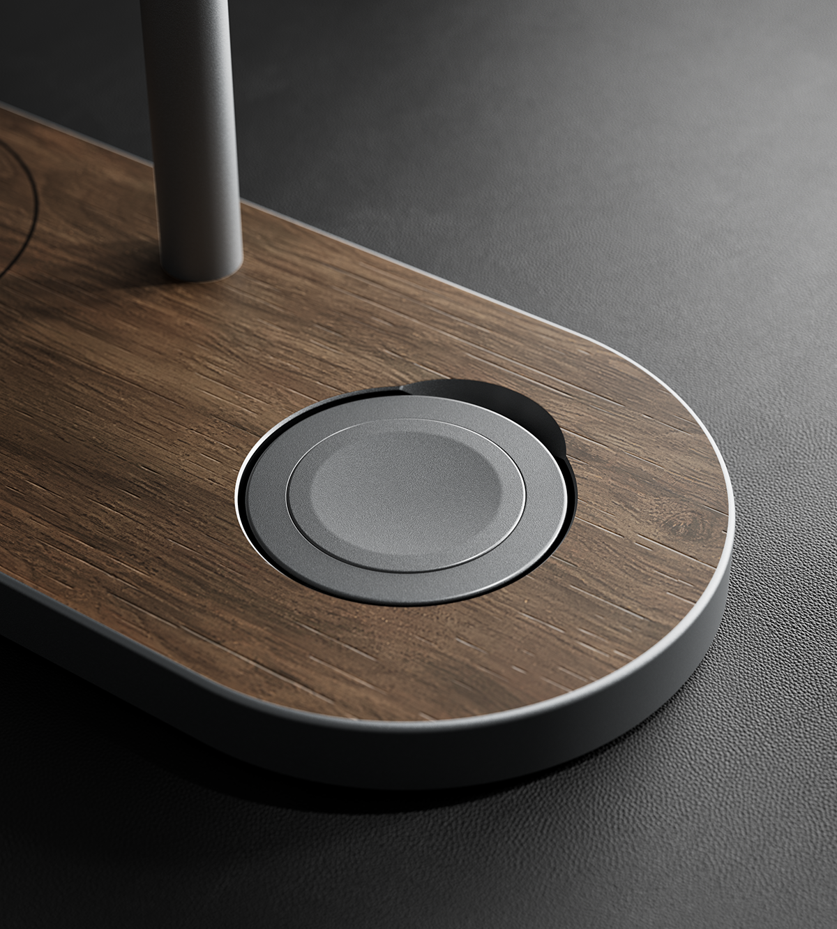 KUXIU X23 Pro 4-in-1 MagSafe Dual-Core Fast Charging Stand  - Wood Grain