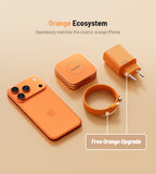 KUXIU X40 Turbo Qi2.2 Certified 25W 3-in-1 MagSafe Foldable Wireless Charging Stand  - Cosmic Orange