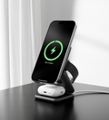 KUXIU X40Q Qi2 Certified 3-in-1 MagSafe Foldable Charging Stand - Black
