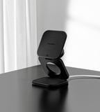 KUXIU X40 Turbo Qi2.2 Certified 25W 3-in-1 MagSafe Foldable Wireless Charging Stand  - Black